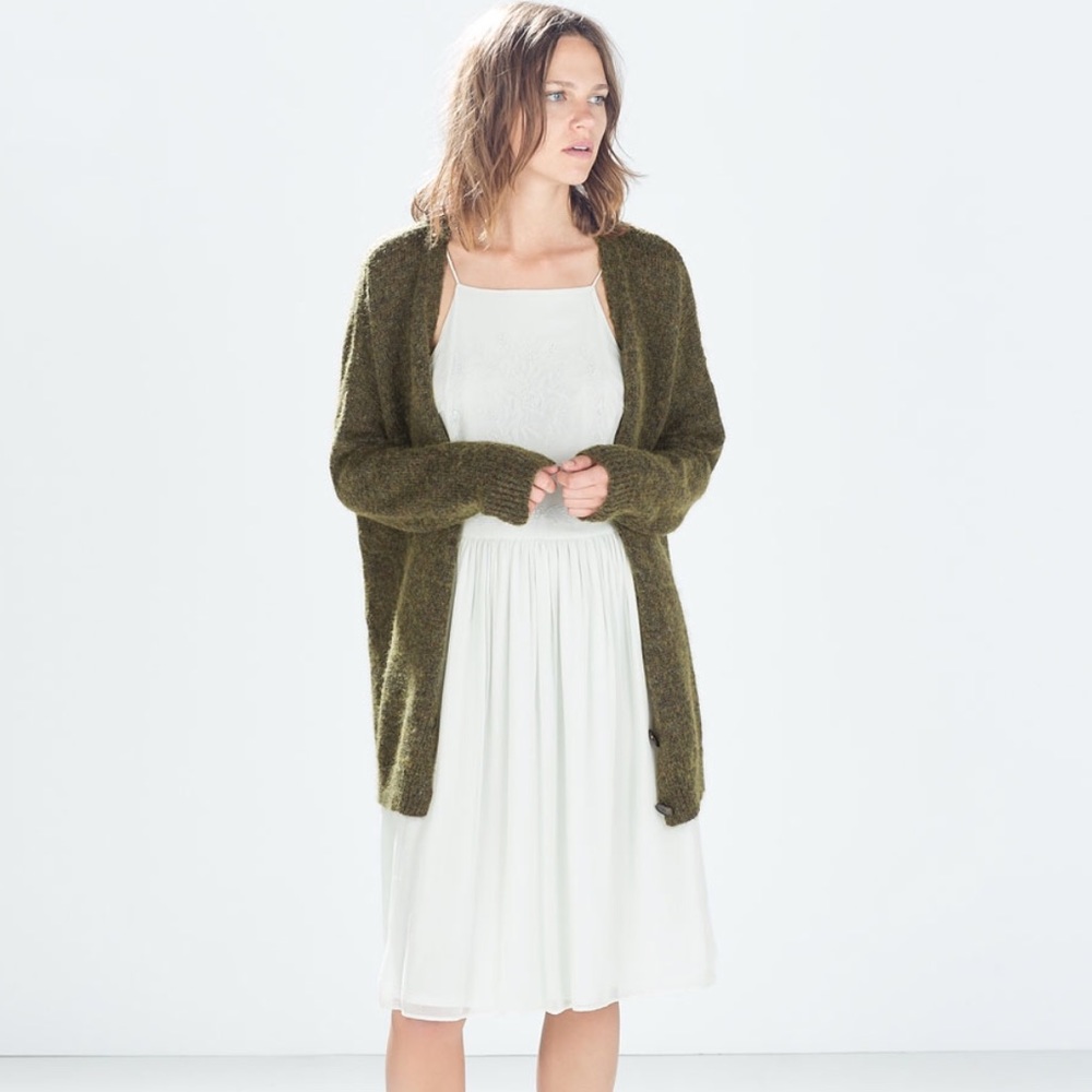 Zara Embroidered Dress with Straps